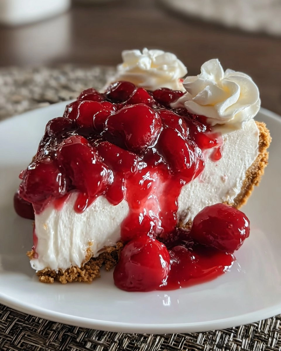 No-Bake Cherry Cheesecake 66 No-Bake Cherry Cheesecake