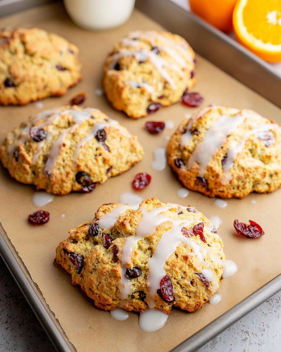 Almond Flour Cranberry Orange Scones