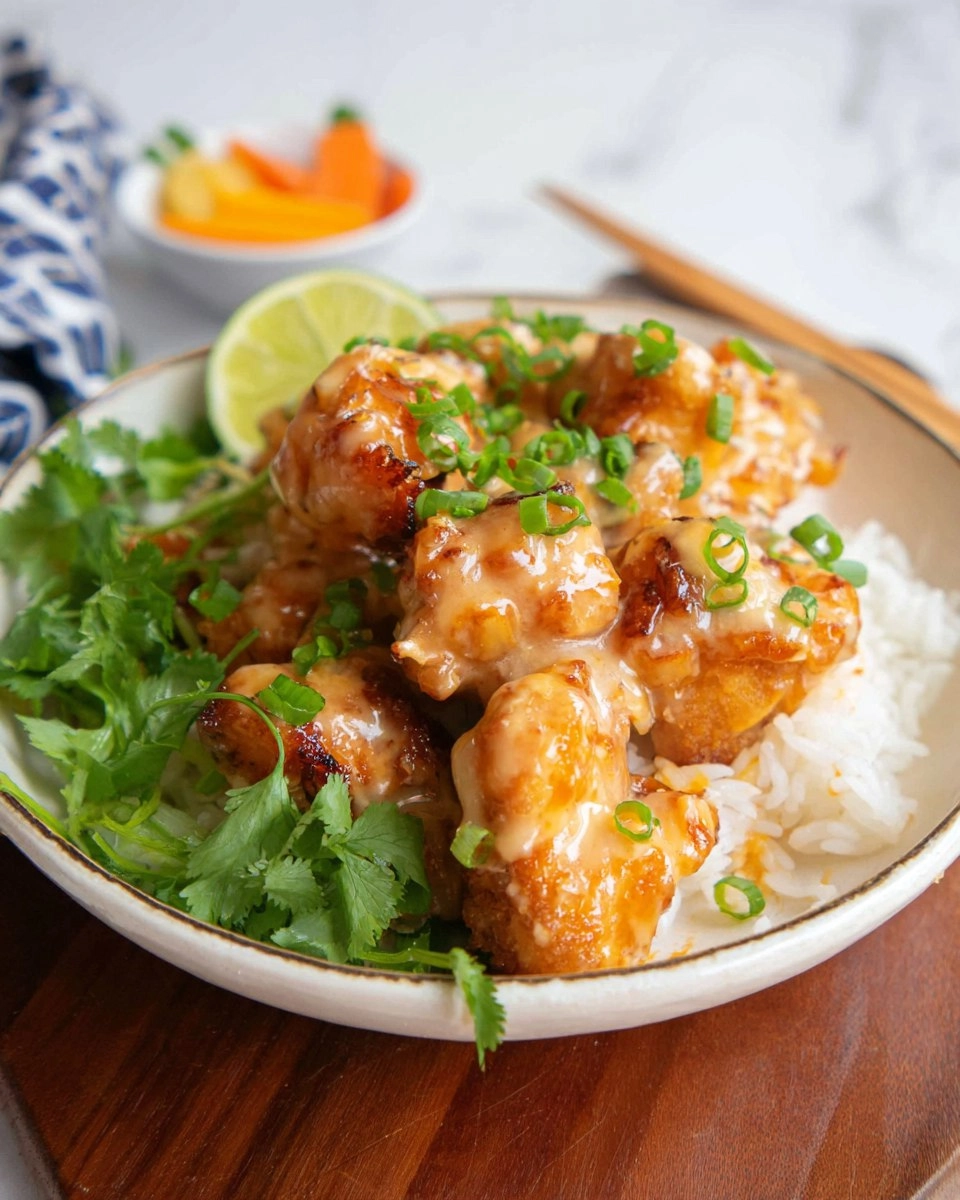 Bang Bang Chicken and Rice Bowl