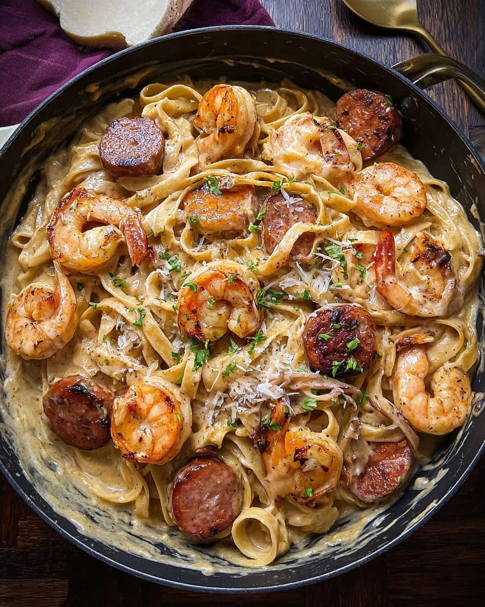 Cajun Shrimp and Sausage Pasta