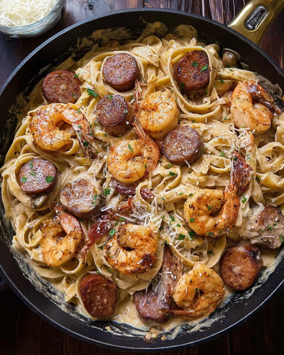Cajun Shrimp and Sausage Pasta