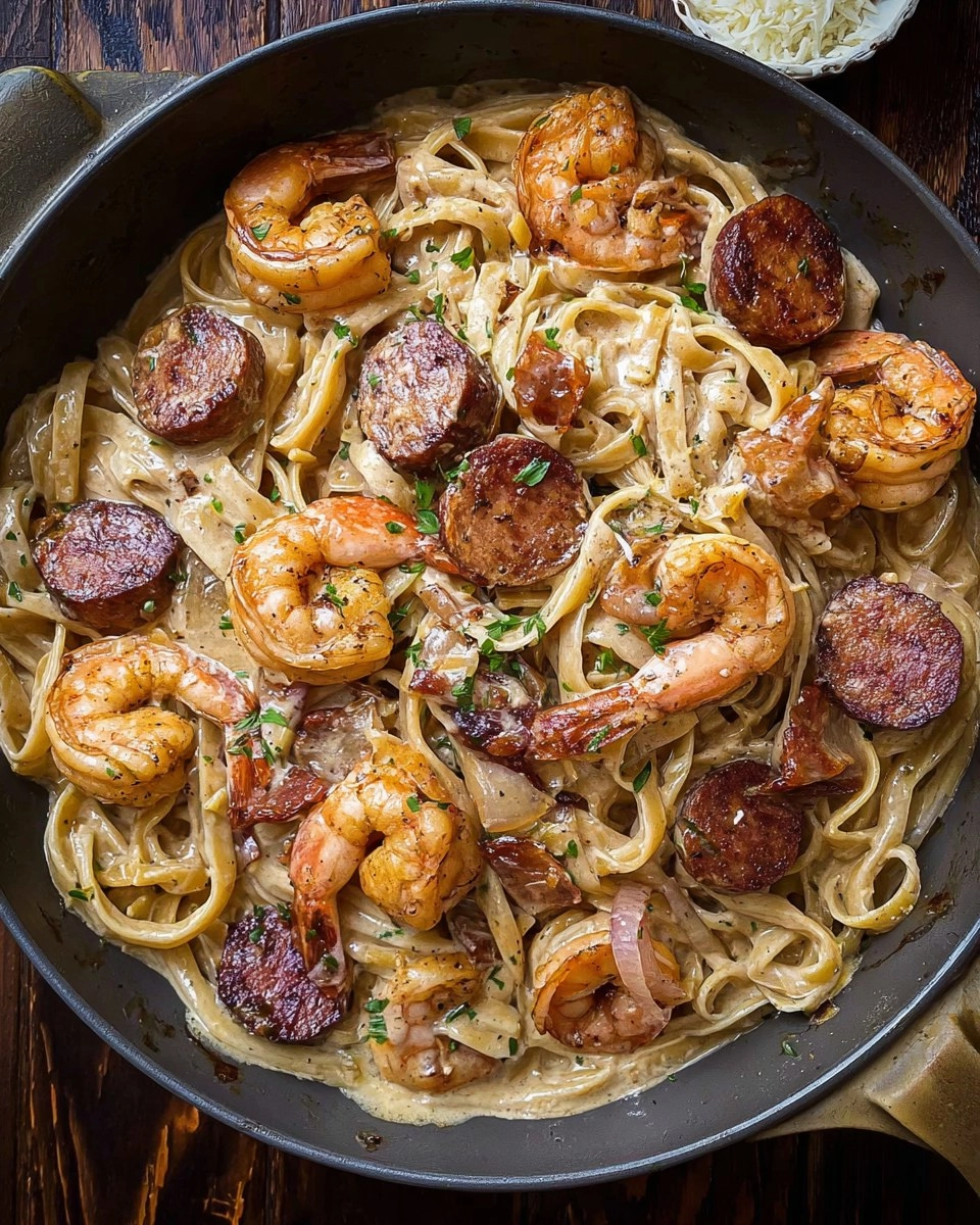 Cajun Shrimp and Sausage Pasta