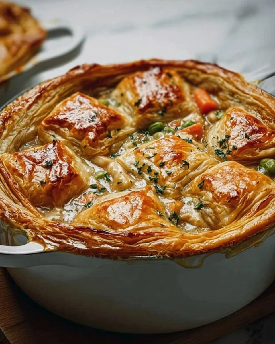 Chicken Pot Pie with Puff Pastry