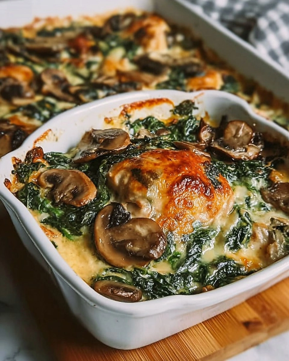 Chicken Spinach Mushroom Low Carb Oven Dish 136 Chicken Spinach Mushroom Low Carb Oven Dish