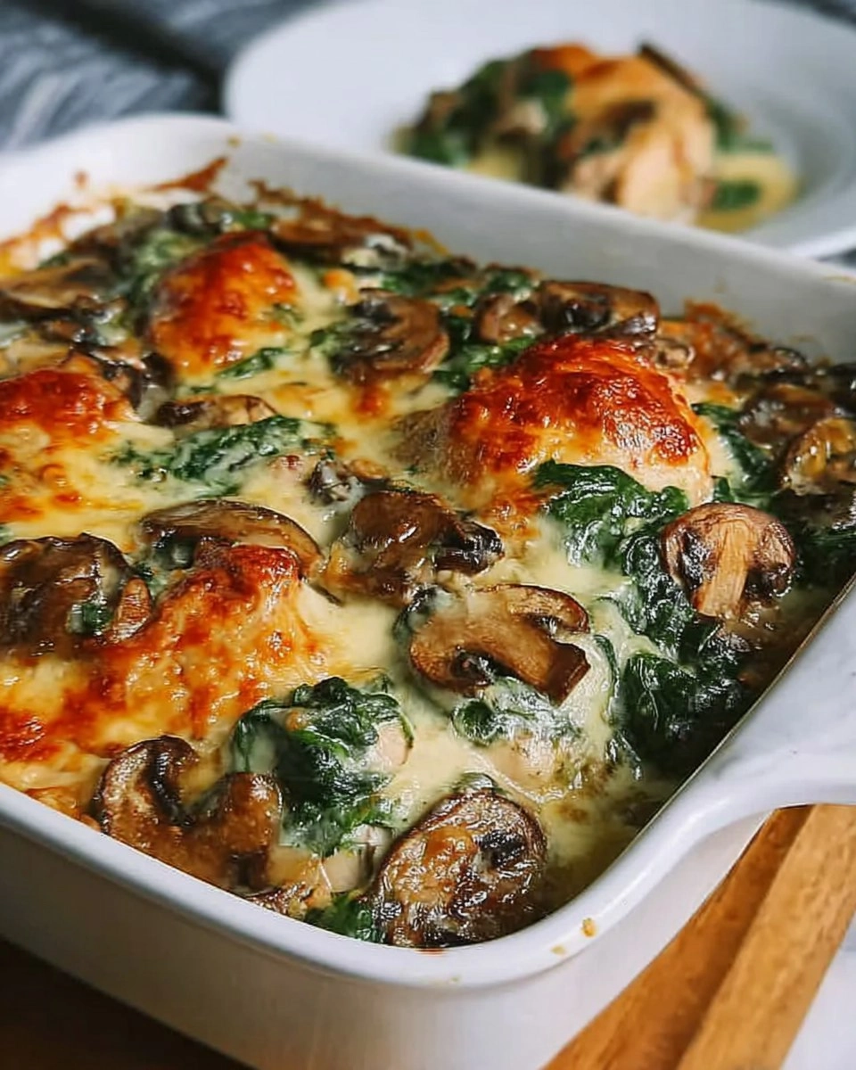 Chicken Spinach Mushroom Low Carb Oven Dish 137 Chicken Spinach Mushroom Low Carb Oven Dish