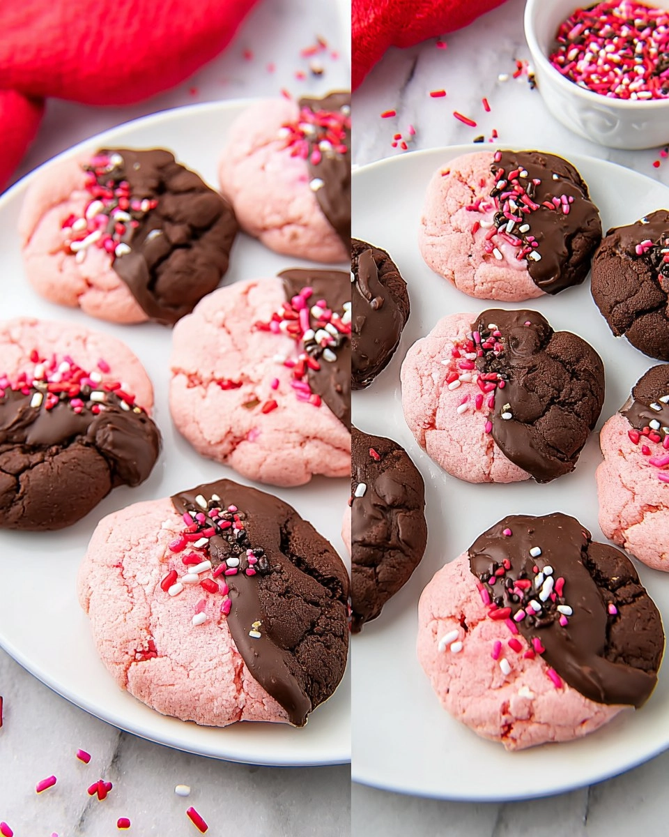 Chocolate Covered Strawberry Cookies Perfect For Your Sweetheart