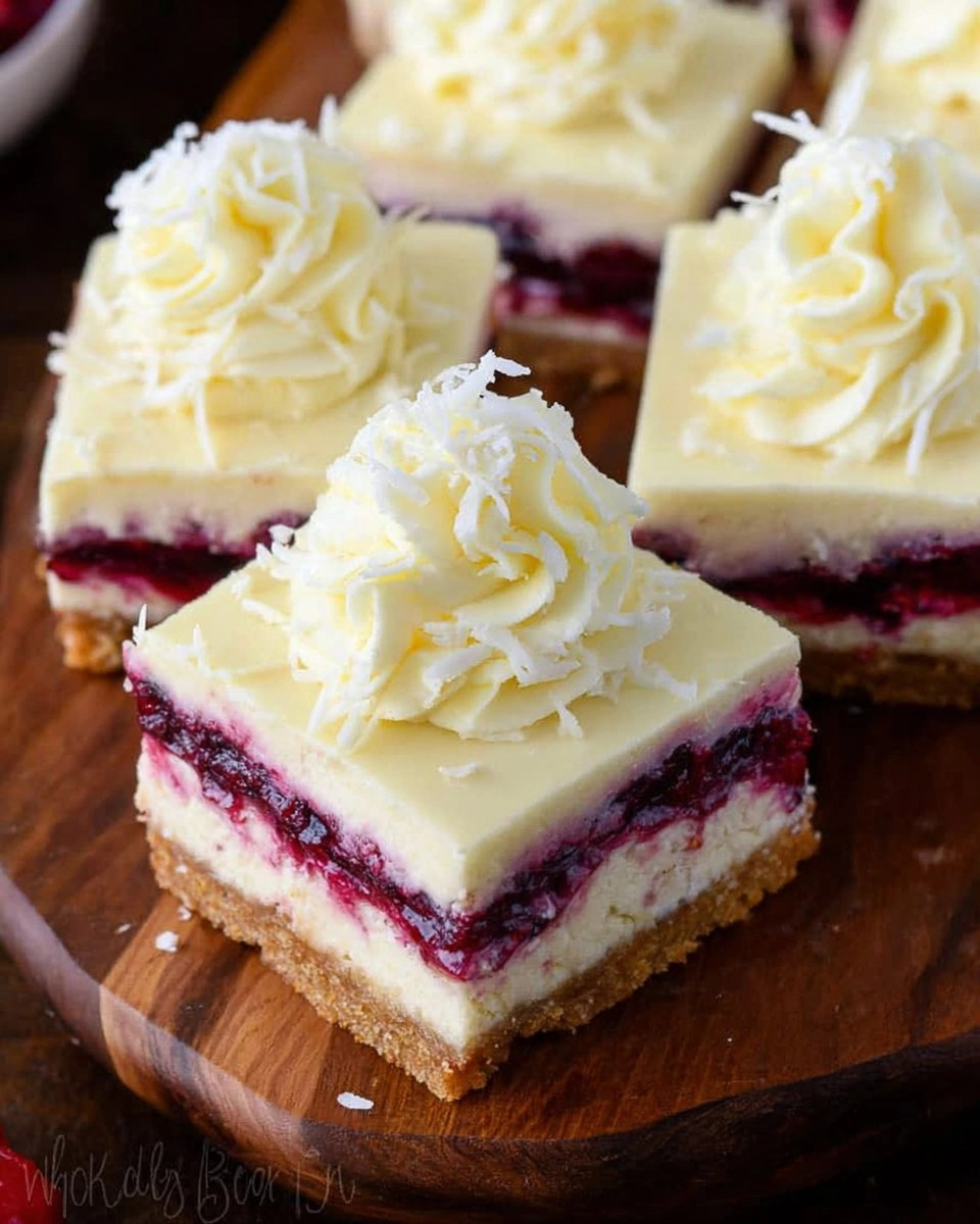 Christmas Cheesecake Bars (Cranberry White Chocolate Cheesecake Bars)