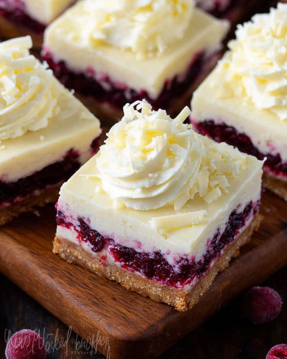 Christmas Cheesecake Bars (Cranberry White Chocolate Cheesecake Bars)