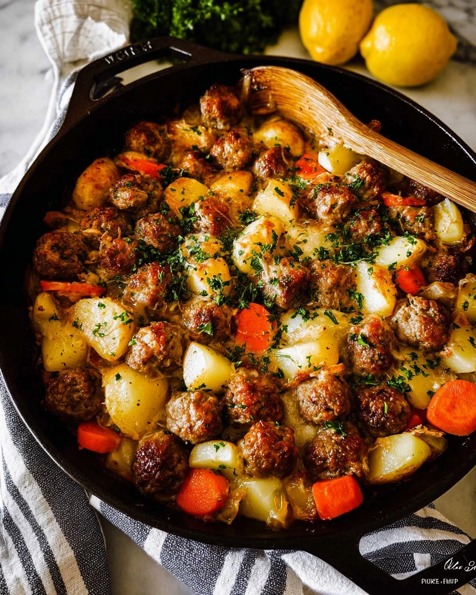 Classic Meatball Casserole (1950s-Style Family Dinner)