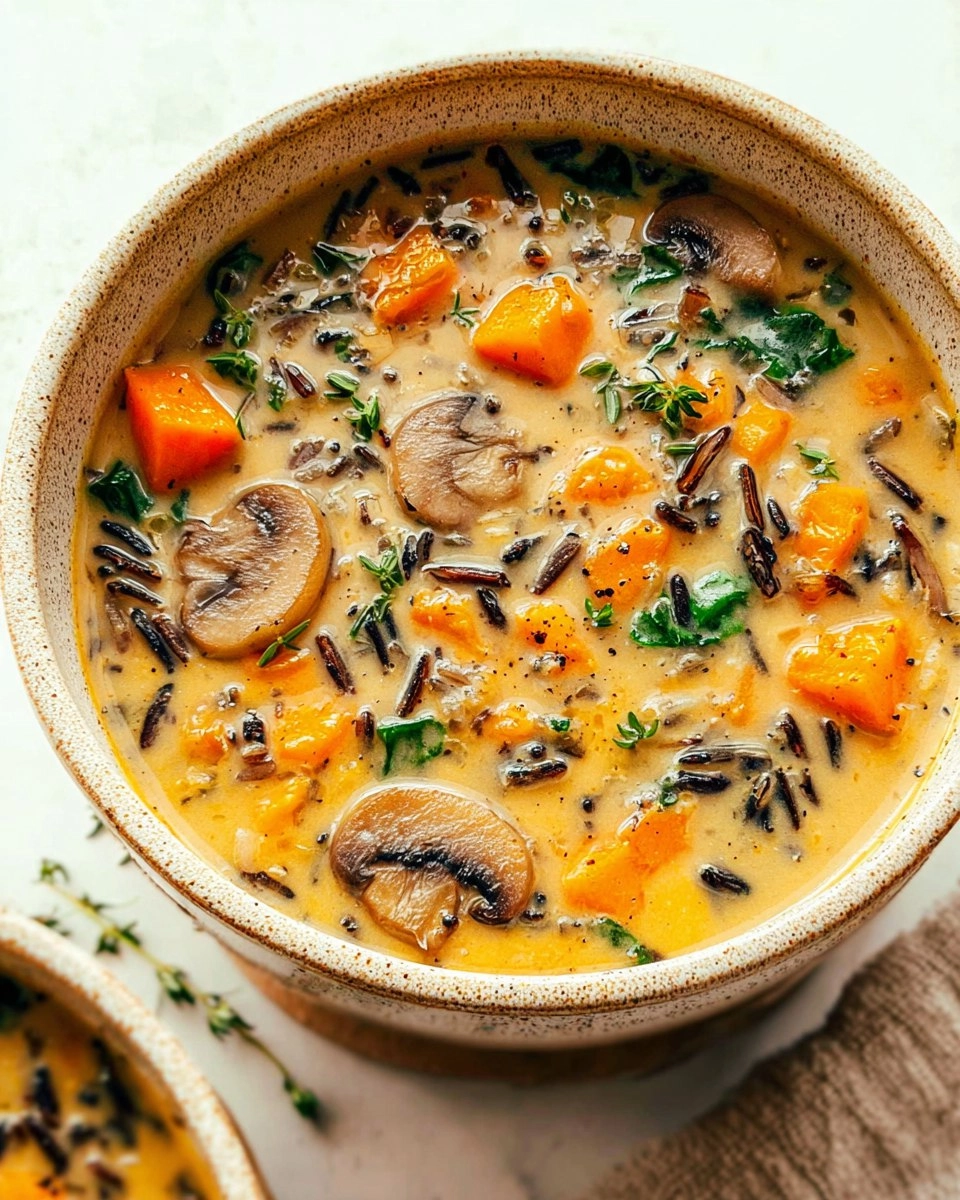 Cozy Autumn Wild Rice Soup 106 Cozy Autumn Wild Rice Soup