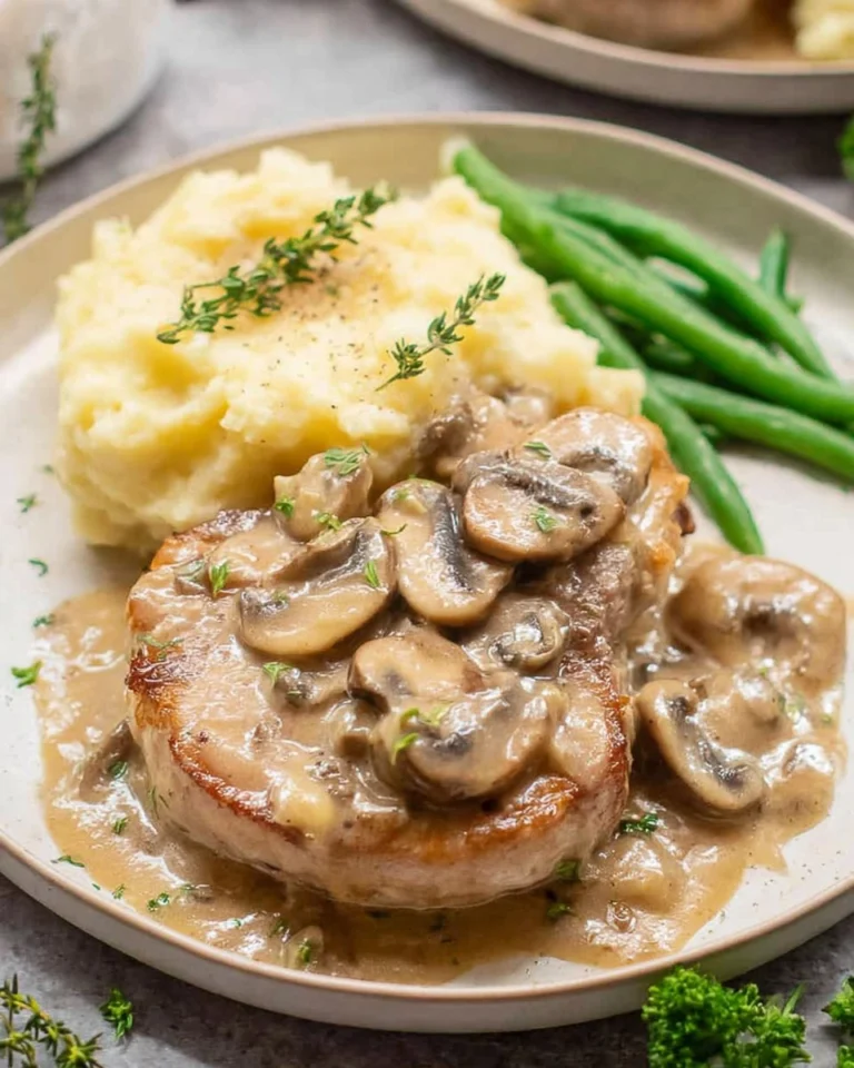 Cream-of-Mushroom-Pork-Chops-Recipe