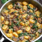 Creamy-Spinach-and-Mushroom-Gnocchi-Recipe