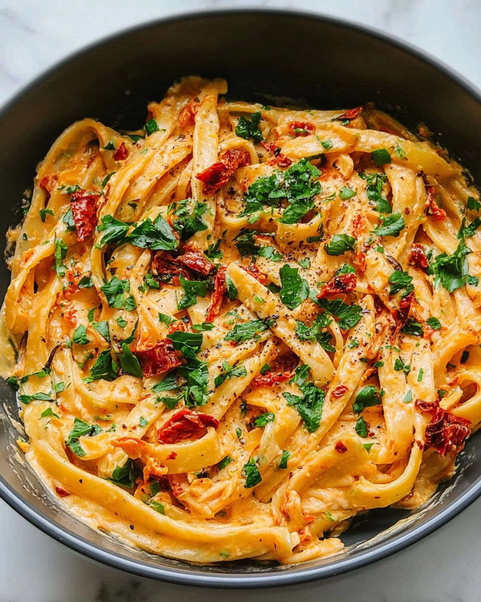Creamy Vegan Sun-Dried Tomato Pasta 117 Creamy Vegan Sun-Dried Tomato Pasta