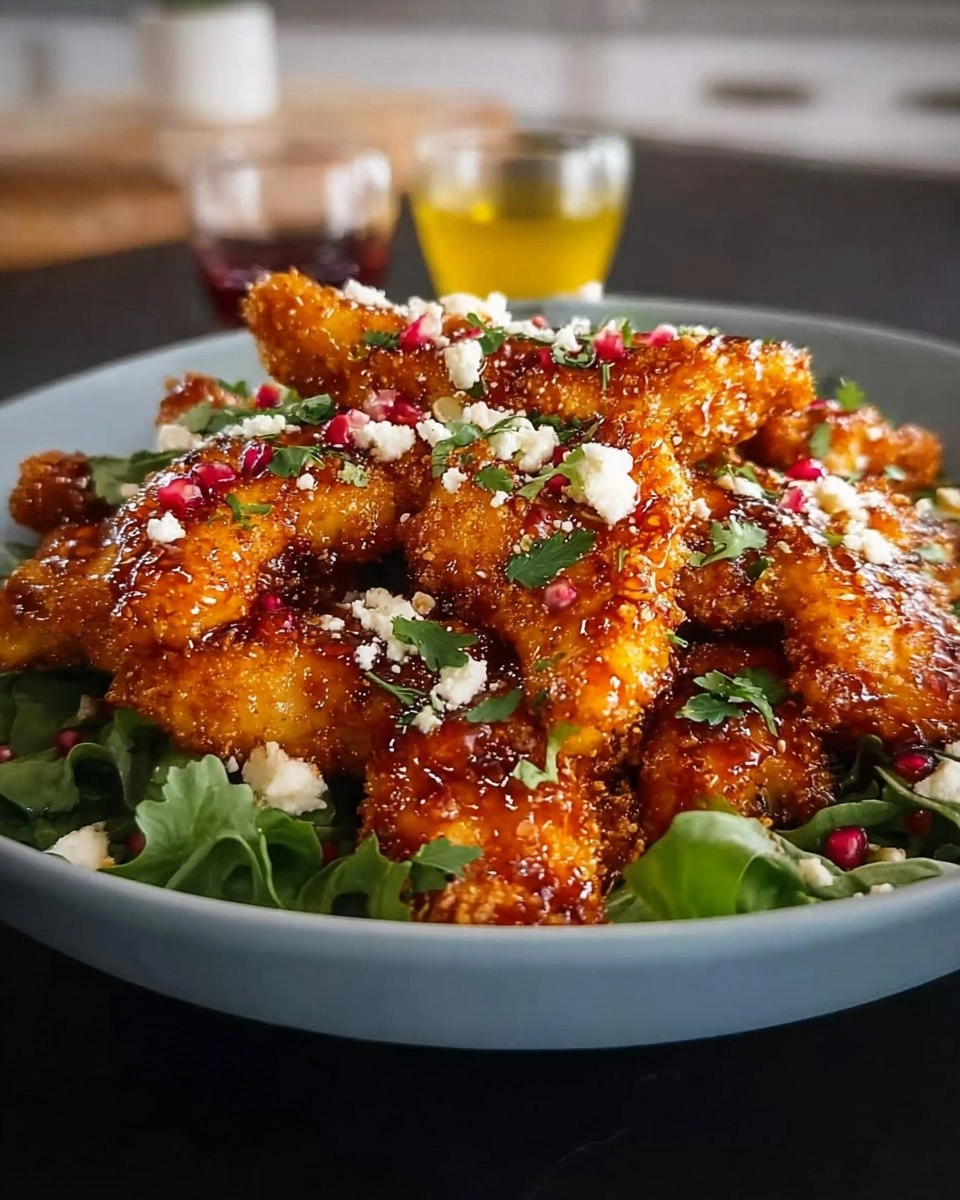 Crispy Hot Honey Feta Chicken