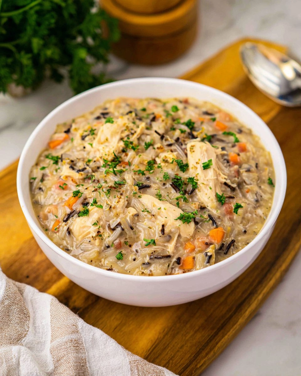 Crockpot Chicken and Wild Rice Soup