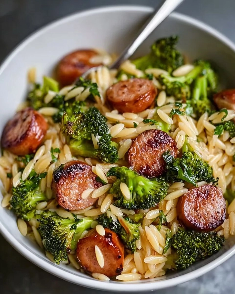 Chicken Sausage and Broccoli Orzo 92 Chicken Sausage and Broccoli Orzo