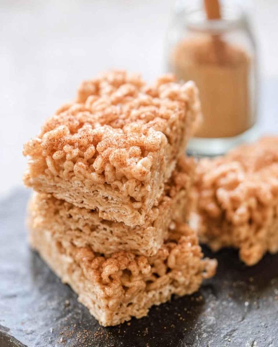 Easy Churro Rice Krispie Treats with Cinnamon Sugar Crunch