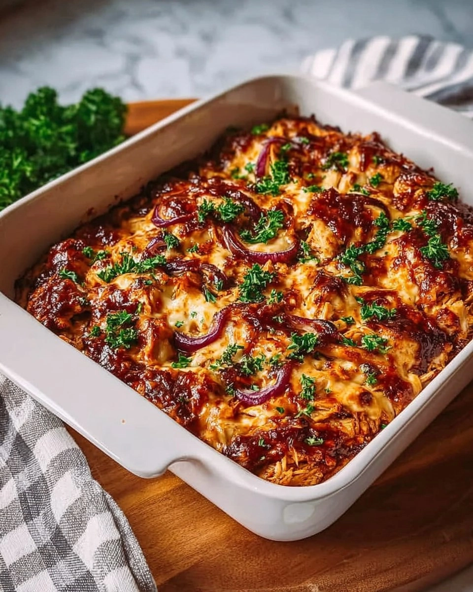 Easy Keto BBQ Chicken Casserole