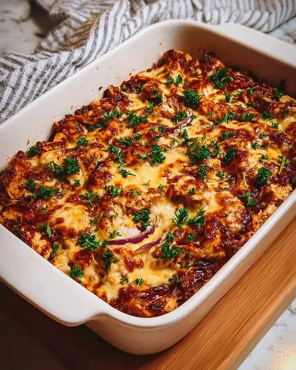Easy Keto BBQ Chicken Casserole