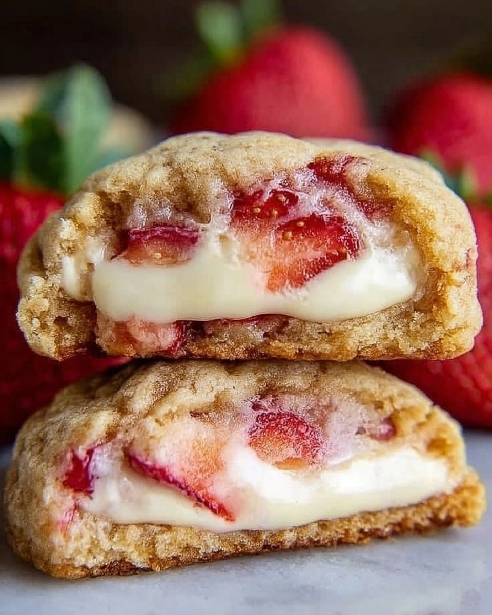 Easy Strawberry Cheesecake Cookies | Valentine Stuffed and Bakery