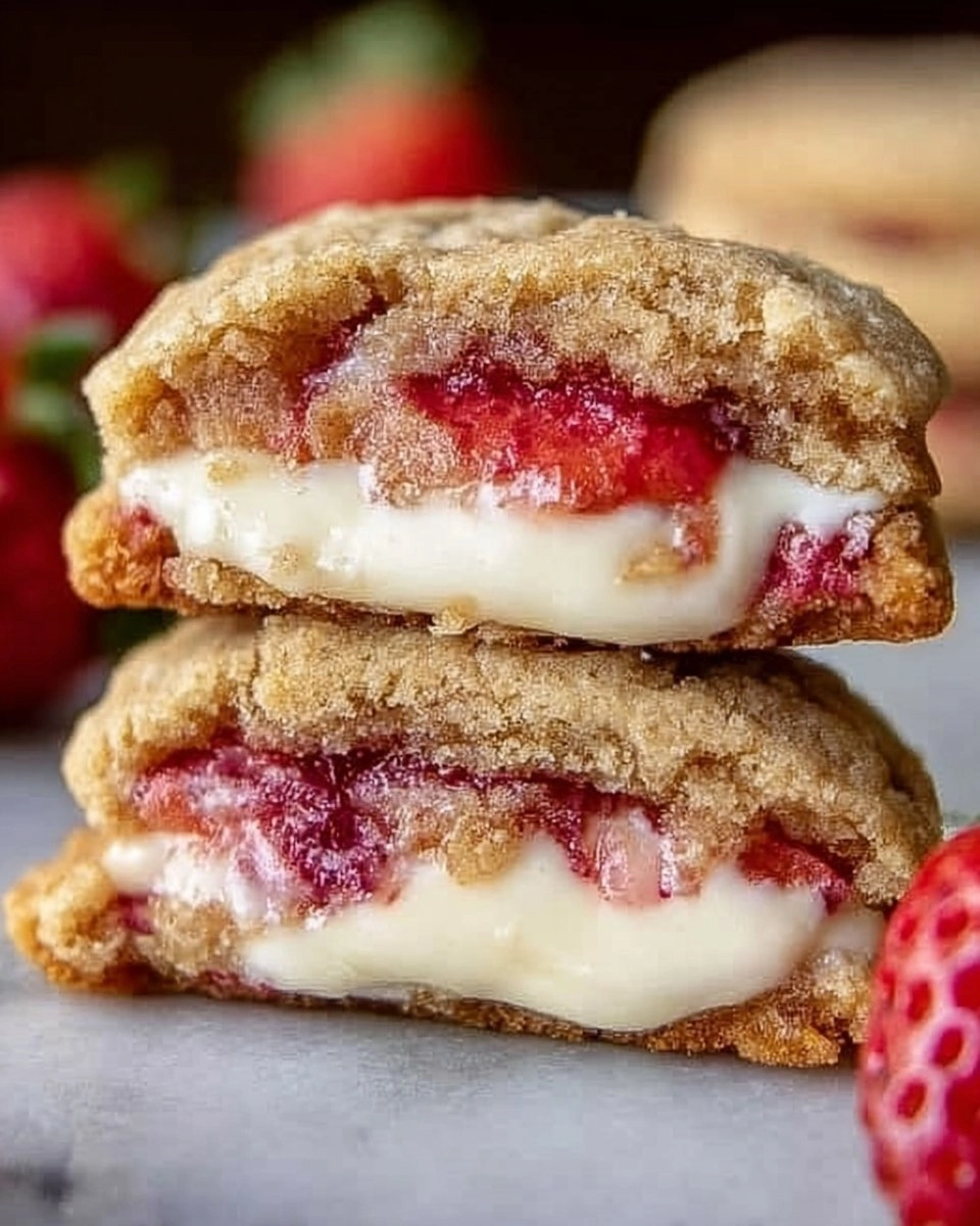 Easy Strawberry Cheesecake Cookies | Valentine Stuffed and Bakery