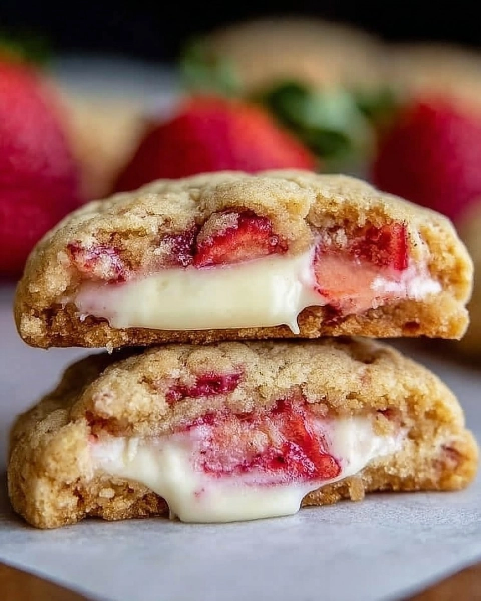 Easy Strawberry Cheesecake Cookies | Valentine Stuffed and Bakery