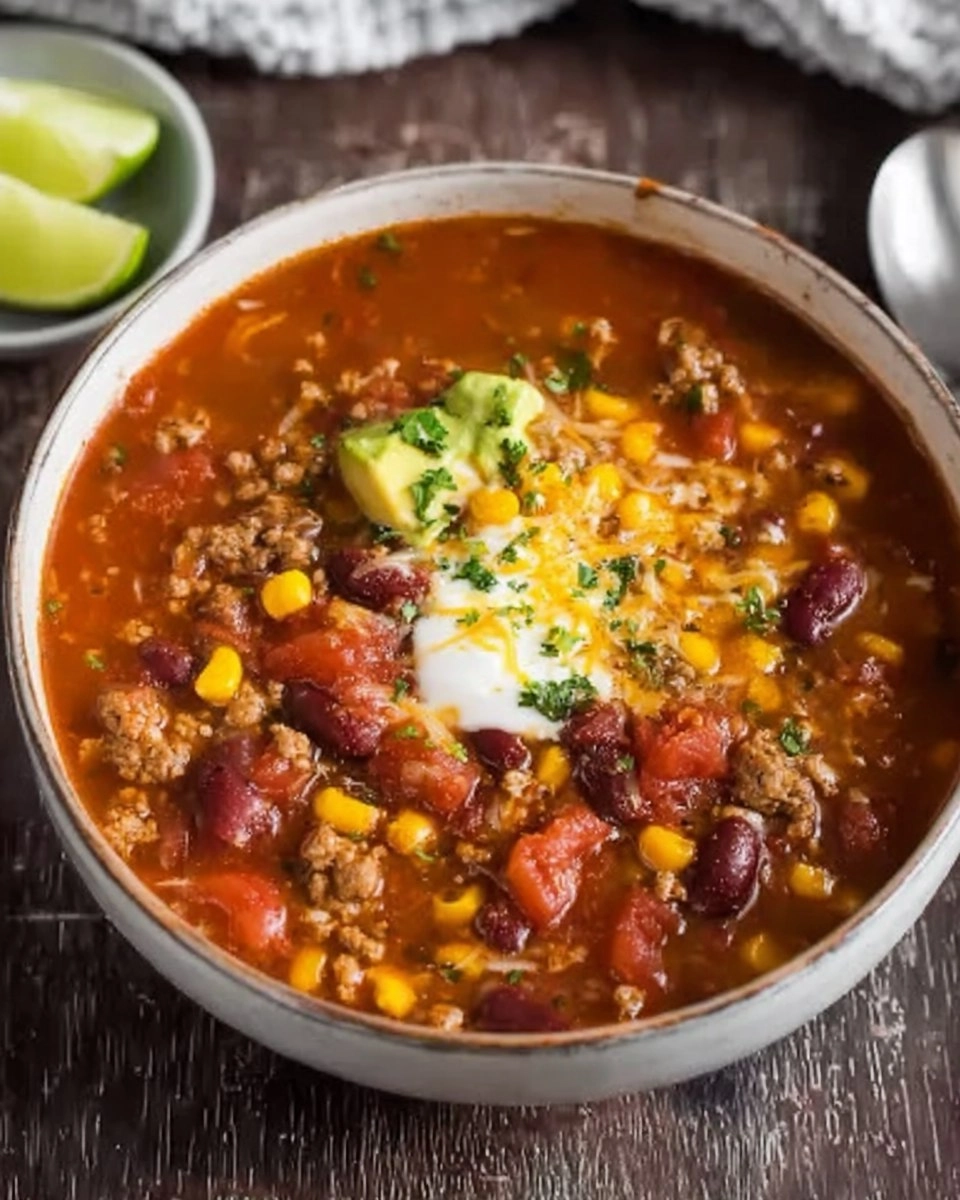 Easy Taco Soup with 34g Protein