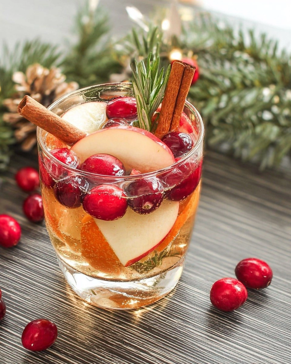 Festive White Christmas Sangria