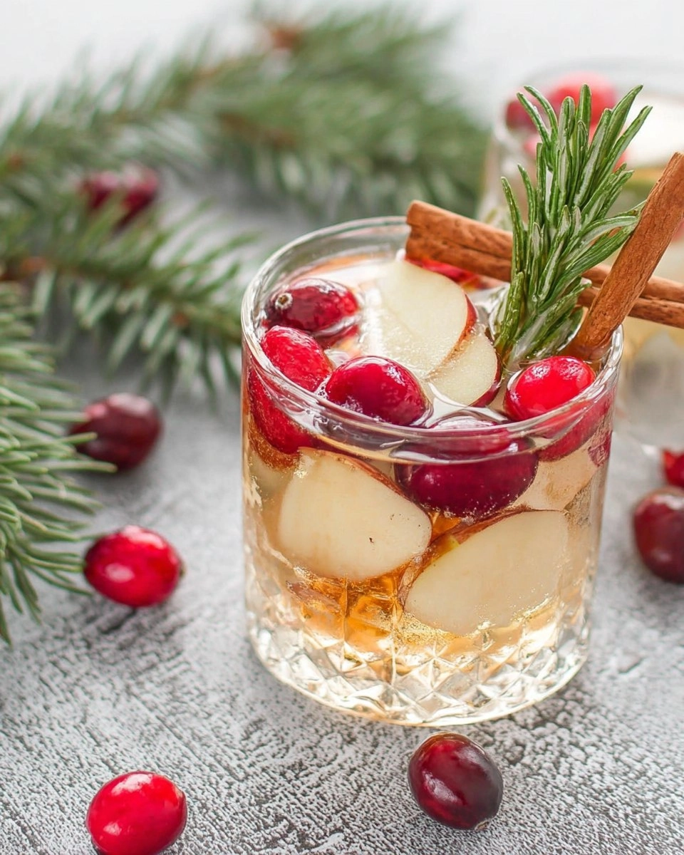 Festive White Christmas Sangria