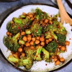 GARLIC-BROCCOLI-STIR-FRY-WITH-CHICKPEAS-Recipe