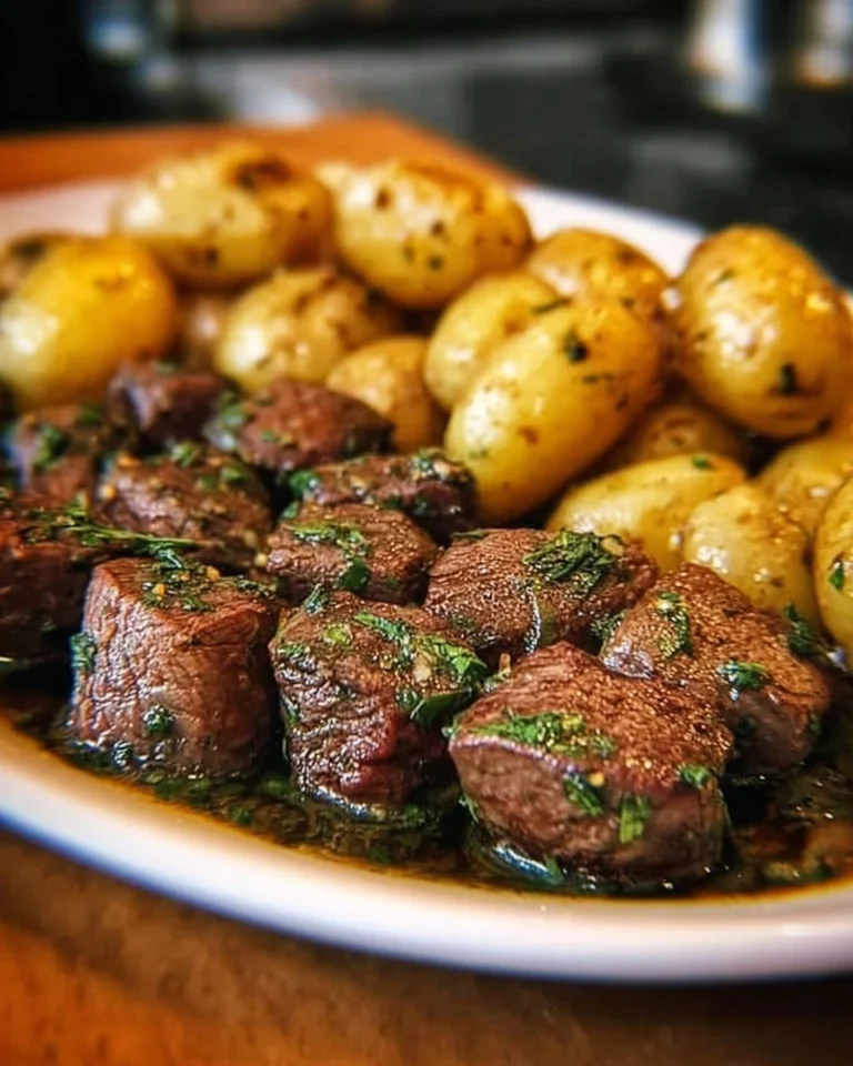 Garlic-Steak-Bites-and-Potatoes-Recipe
