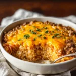 Healthy-Cheesy-Ground-Beef-Rice-Casserole-Recipe