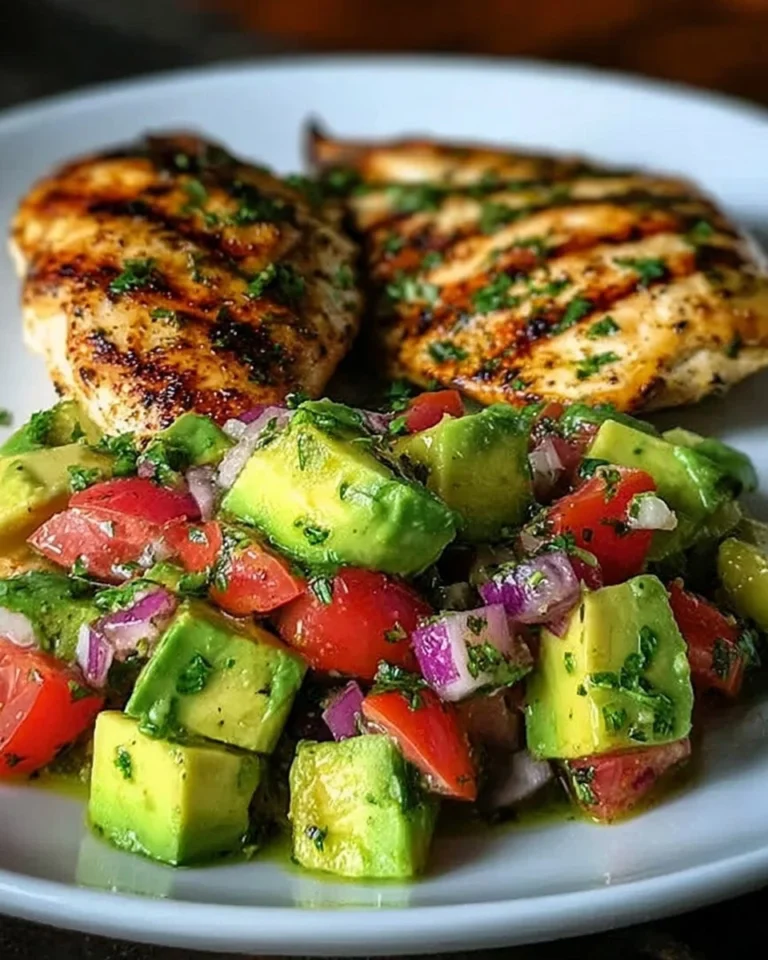 Healthy-Cilantro-Lime-Chicken-with-Avocado-Salsa-Recipe