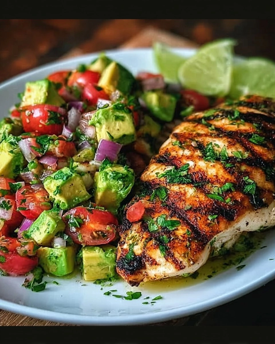 Healthy Cilantro Lime Chicken with Avocado Salsa 107 Healthy Cilantro Lime Chicken with Avocado Salsa