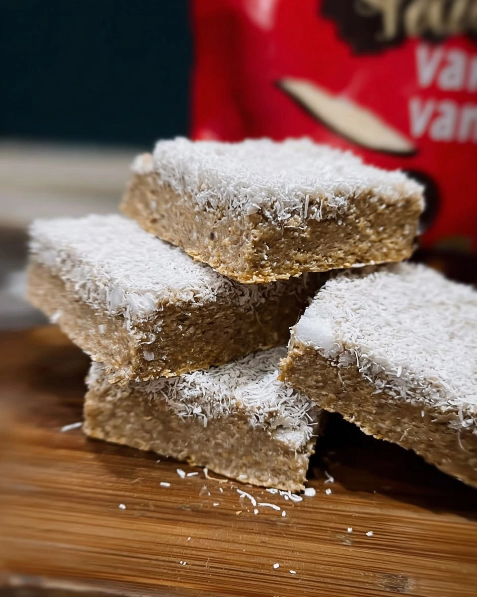 Healthy Coconut Vanilla Protein Bars