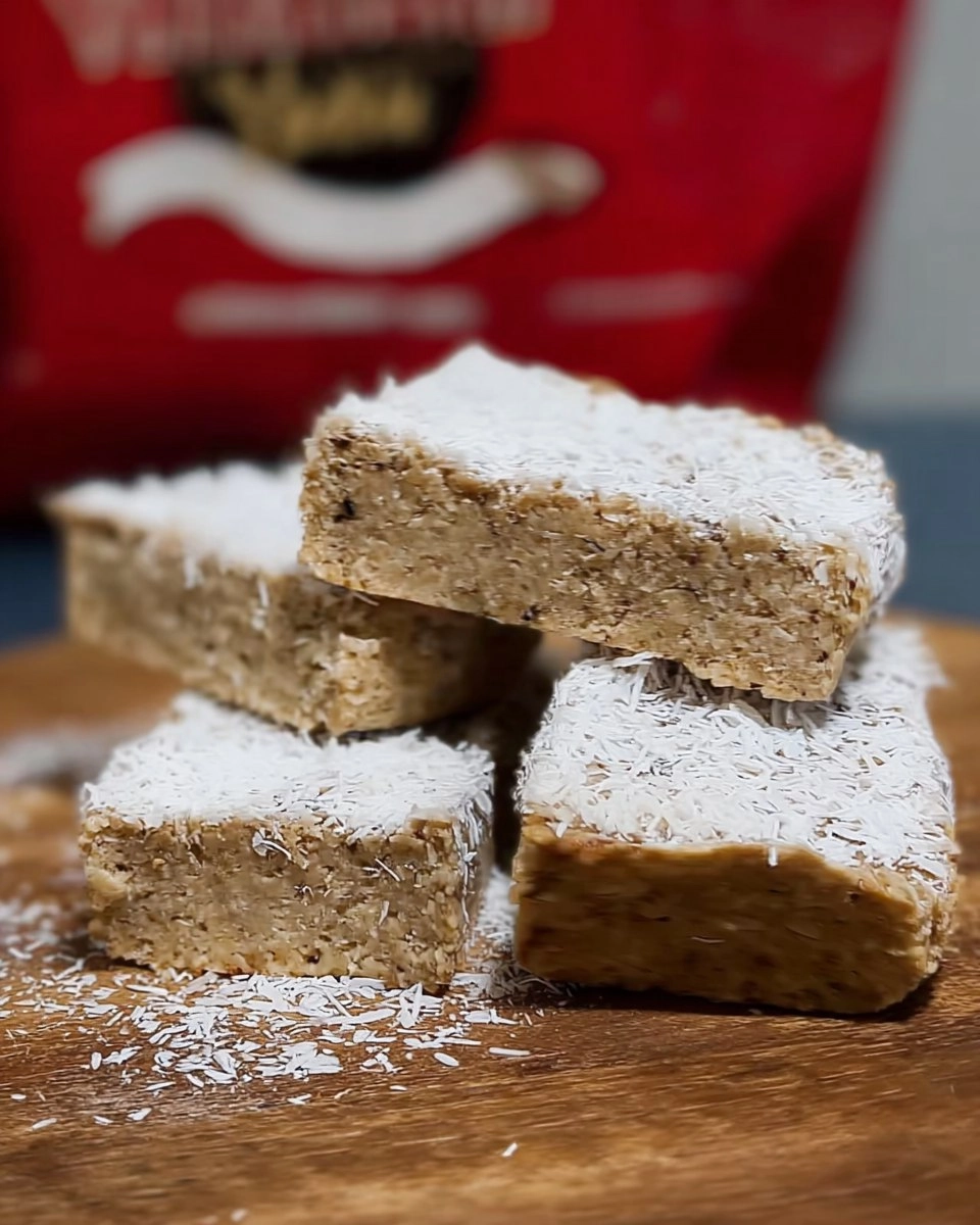 Healthy Coconut Vanilla Protein Bars