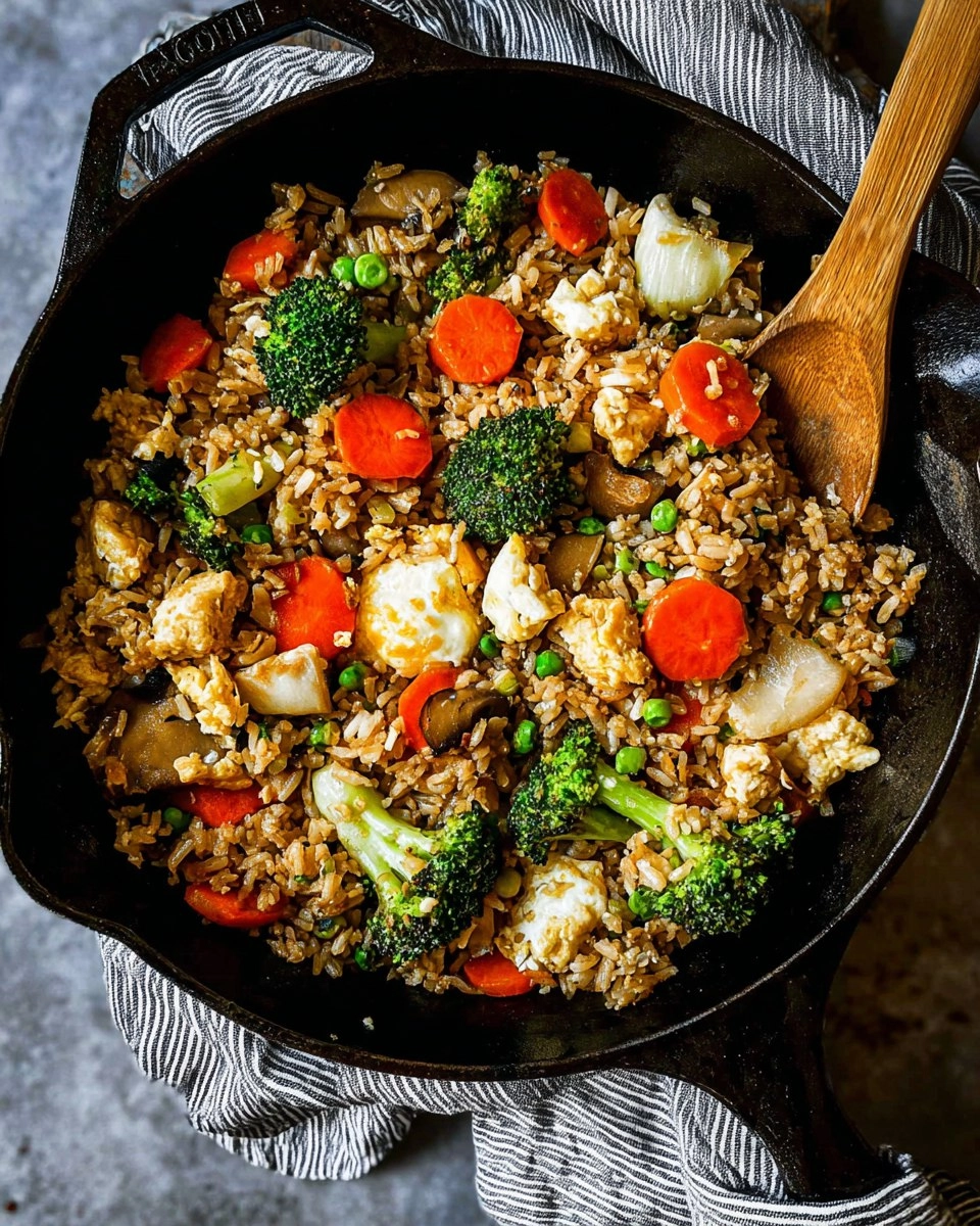 Leftover Fried Rice, Veggies and Eggs