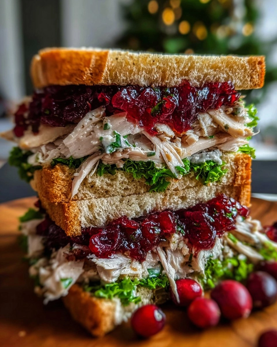 Leftover Turkey Cranberry Sandwich