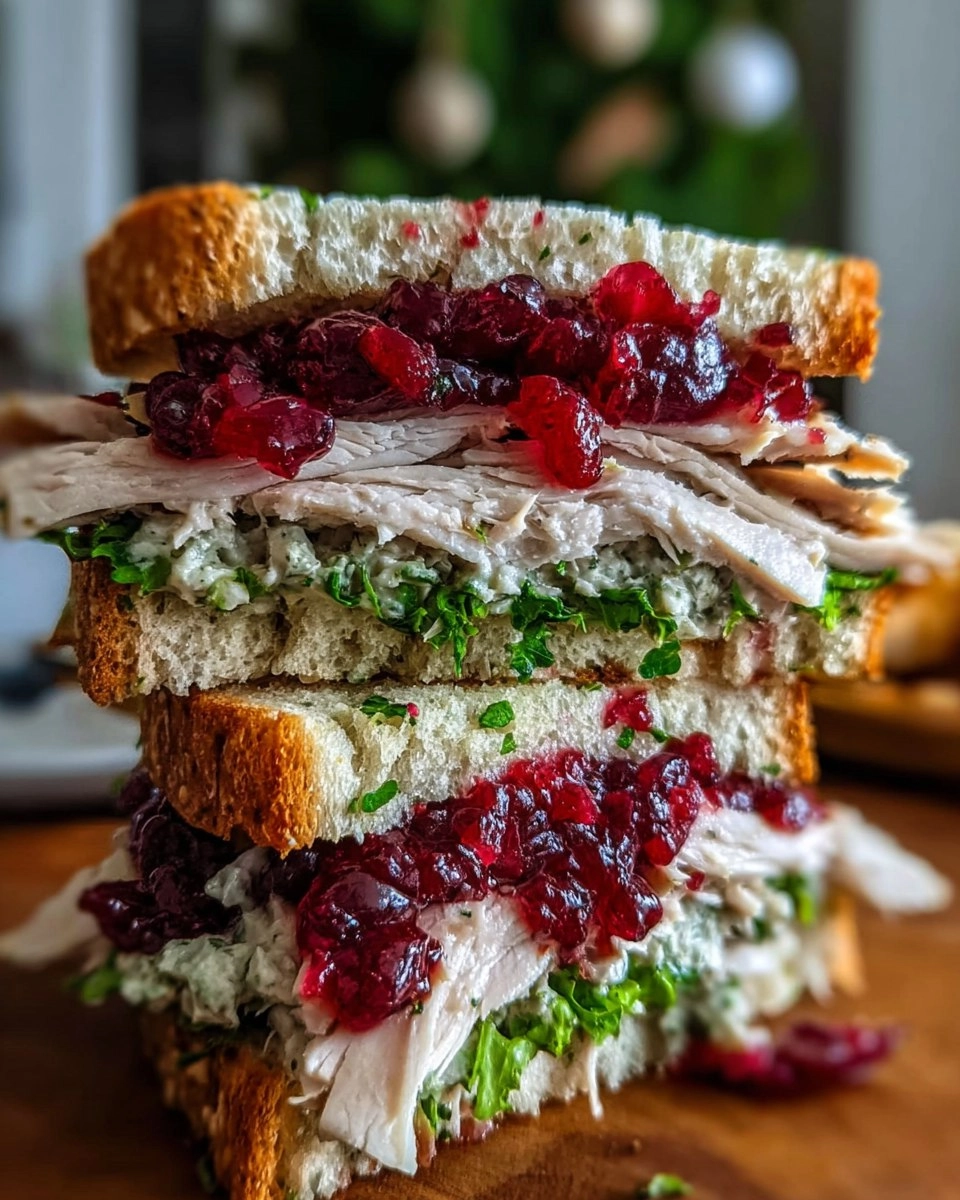 Leftover Turkey Cranberry Sandwich