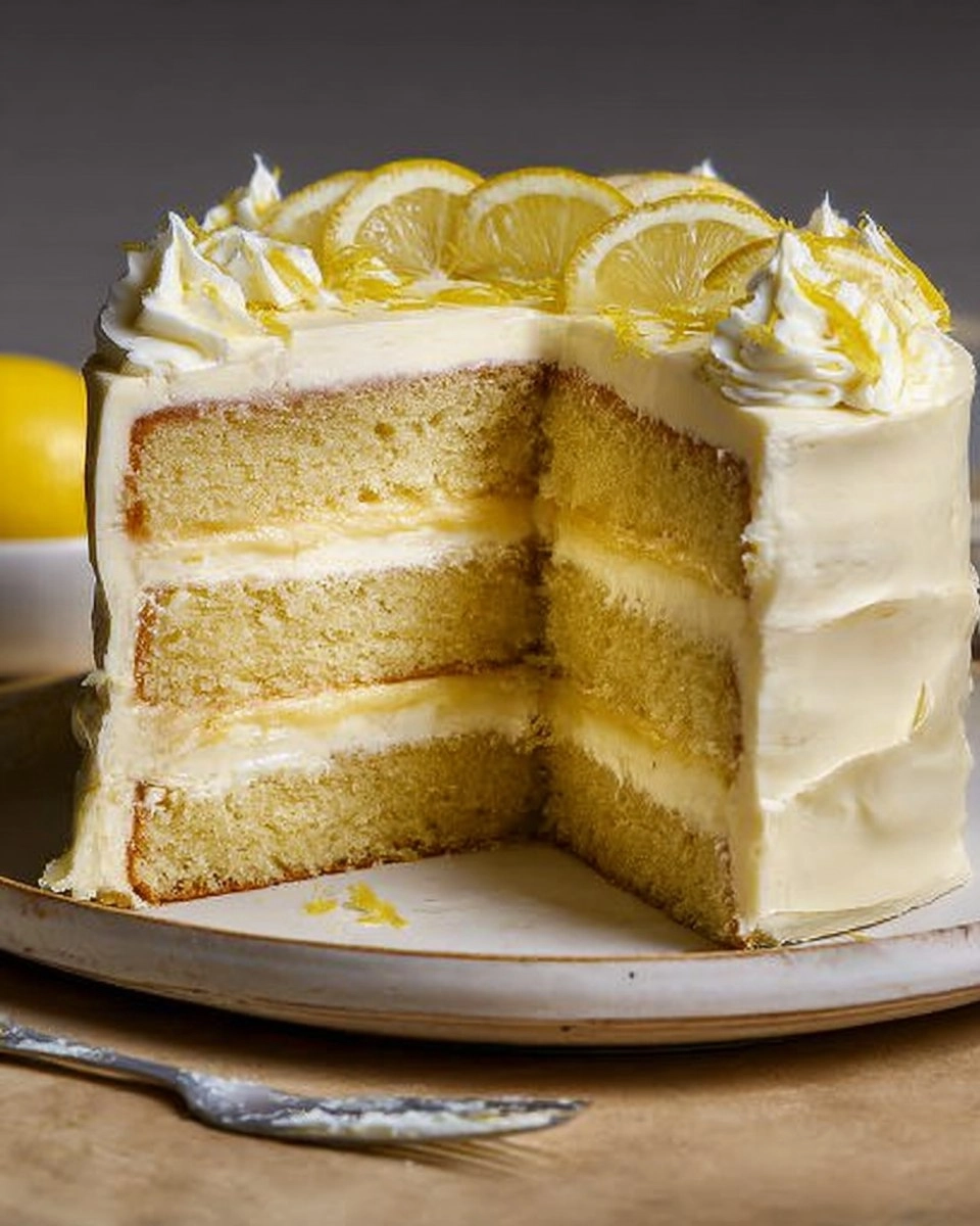 Lemon Mascarpone Cake: Moist Lemon Layers with Fluffy Cream