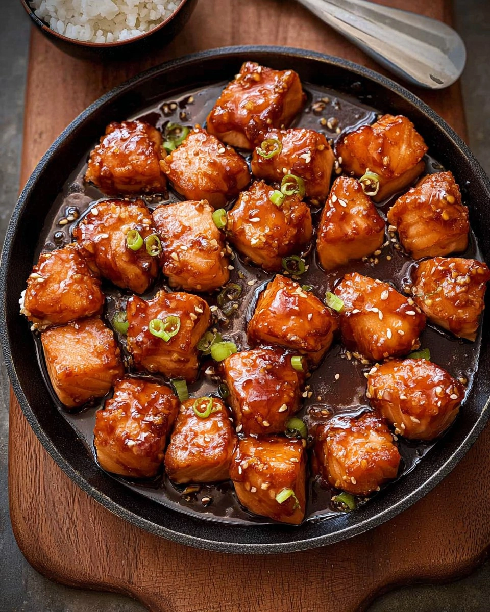 Maple Glazed Salmon Bites