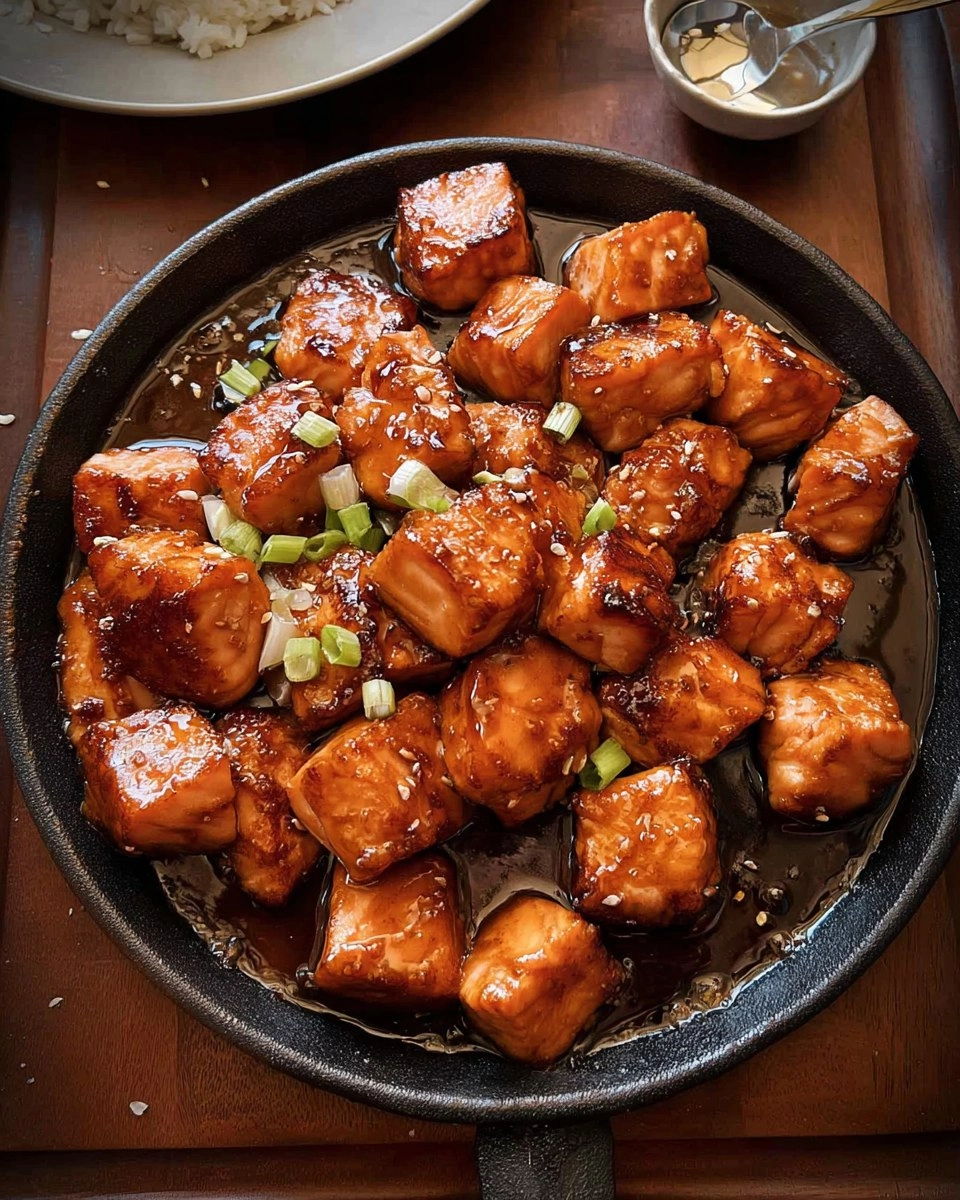 Maple Glazed Salmon Bites