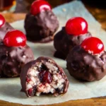 No-Bake Chocolate Cherry Bourbon Balls 98 No-Bake-Chocolate-Cherry-Bourbon-Balls-Easy-Boozy-Treat-Recipe