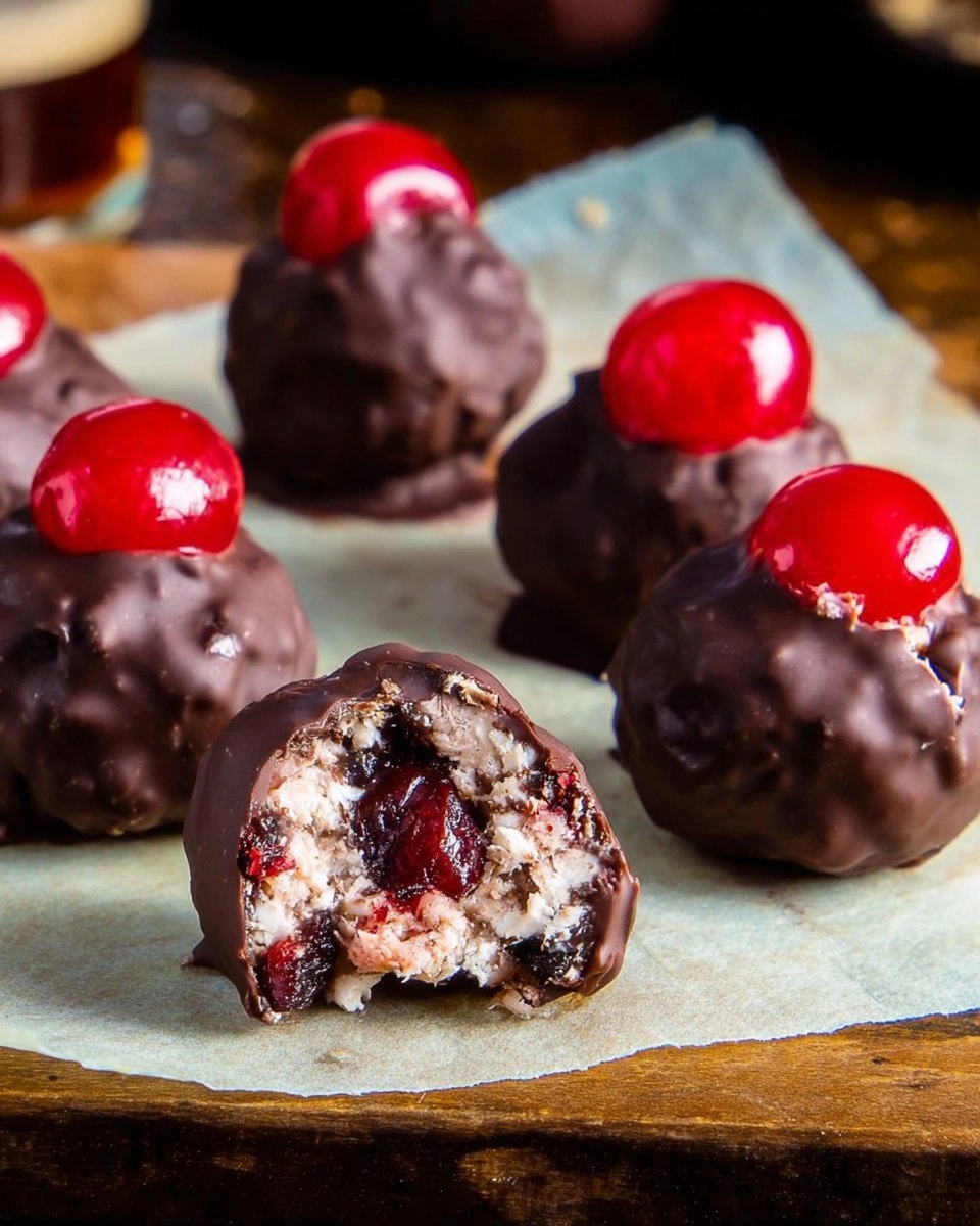 No-Bake Chocolate Cherry Bourbon Balls 95 No-Bake Chocolate Cherry Bourbon Balls