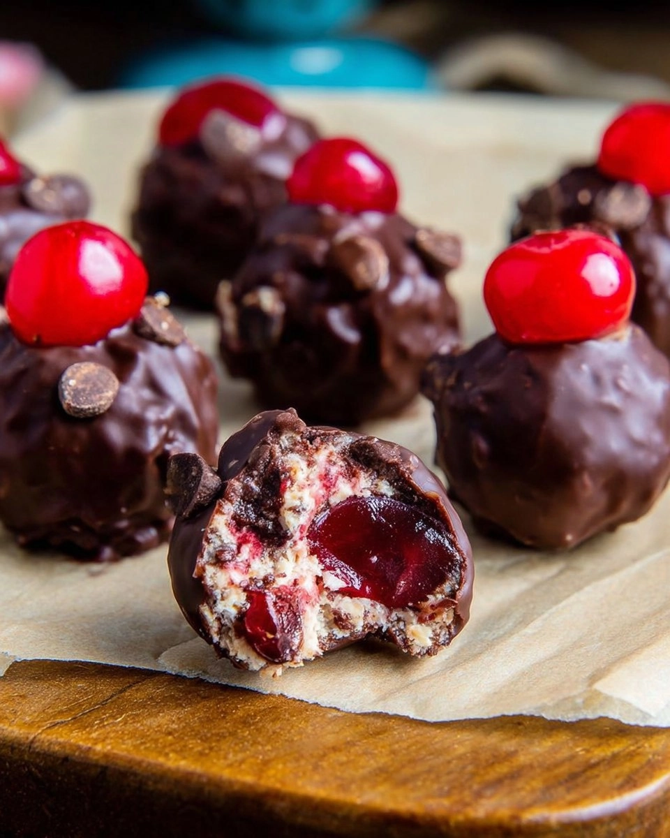 No-Bake Chocolate Cherry Bourbon Balls 96 No-Bake Chocolate Cherry Bourbon Balls