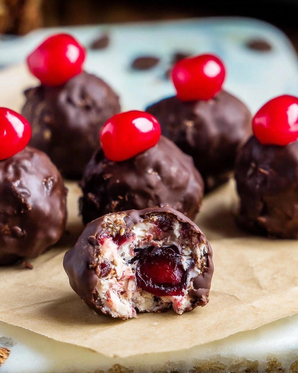 No-Bake Chocolate Cherry Bourbon Balls 97 No-Bake Chocolate Cherry Bourbon Balls