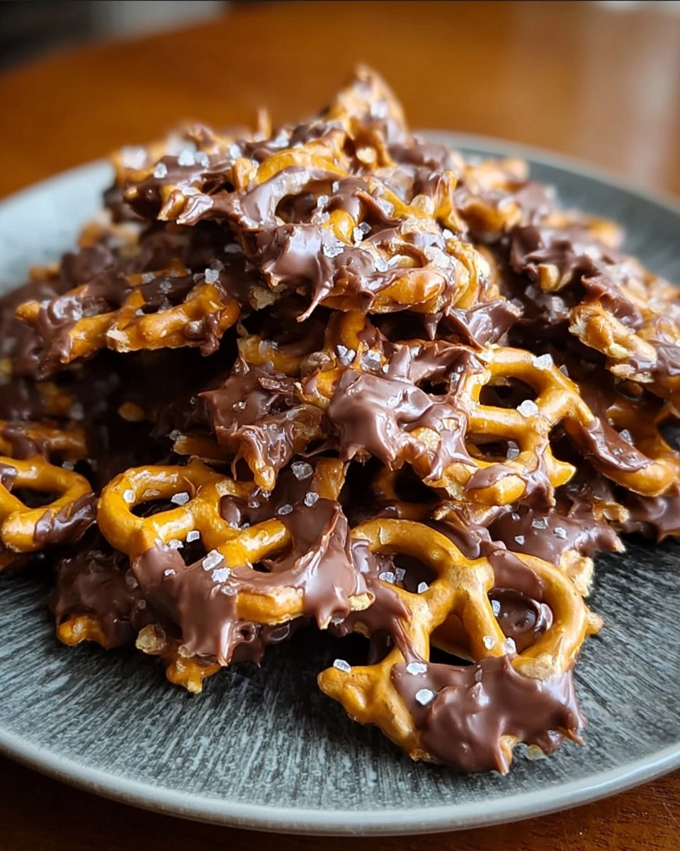 No-Bake Peanut Butter Pretzel Clusters