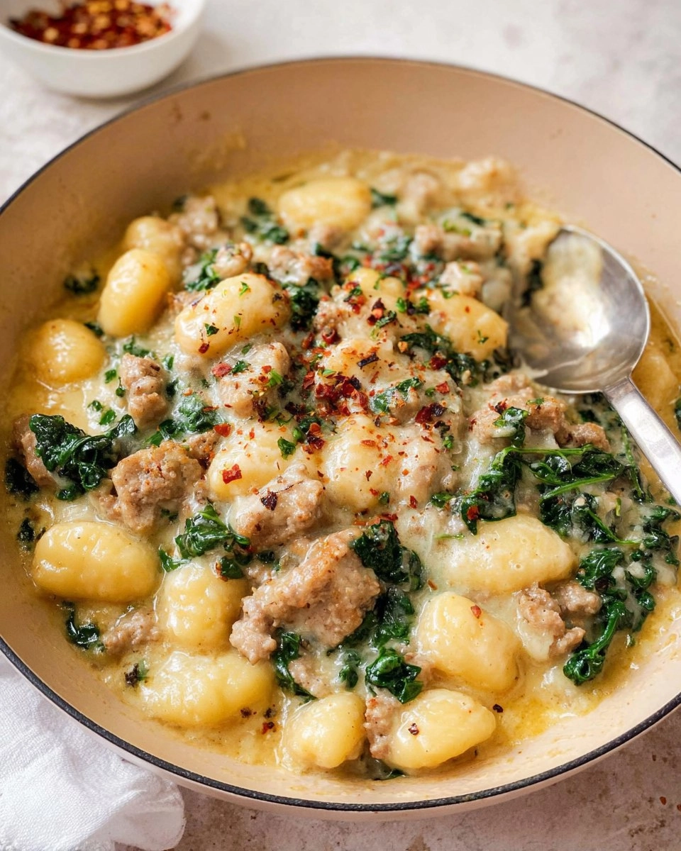 One Pot Gnocchi with Sausage and Kale 106 One Pot Gnocchi with Sausage and Kale