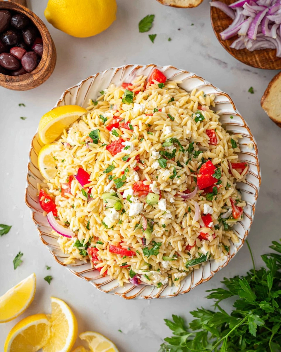 Orzo Lemon Salad