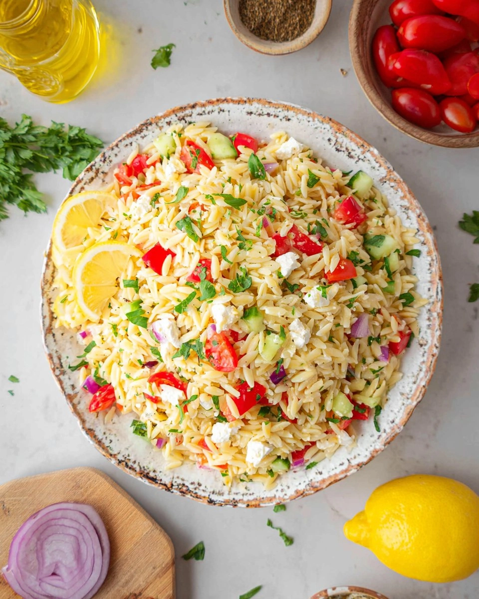 Orzo Lemon Salad